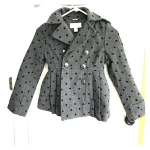 Jessica Simpson double breasted peacoat with hood